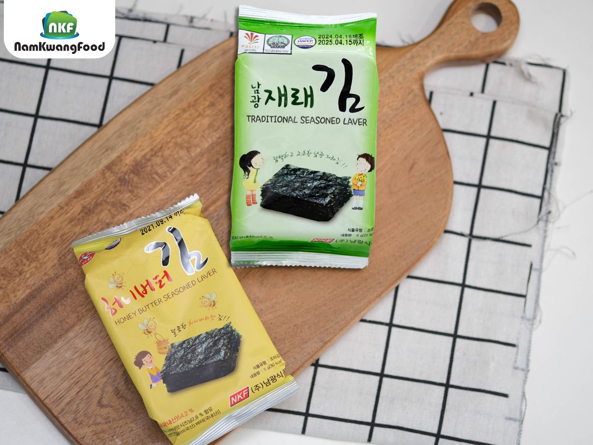 Cách làm rong biển ăn liền ai cũng phải ghiền Rong biển ăn liền NamKwang Food